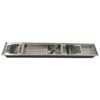 Calha Úmida Gourmet Canal Organizador Escorredor Inox 120cm