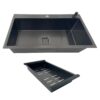 Cuba Gourmet Quadrada Grande Aço Inox 304 Preta 78x45cm - Image 3