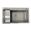 Cuba Gourmet Quadrada Grande Aço Inox 304 Escovada 78x45cm - Image 3