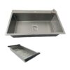 Cuba Gourmet Quadrada Grande Aço Inox 304 Escovada 78x45cm - Image 4