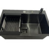 Cuba Gourmet Quadrada Aço Inox 304 Preto Acessórios 60X40