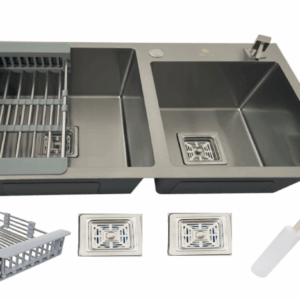 Cuba Gourmet Quadrada Aço Inox 304 Escovada Com Acessórios 78X43cm