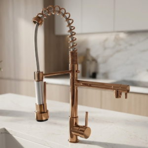 Torneira Cozinha Gourmet Monocomando Rosê Fosco 50 Cm