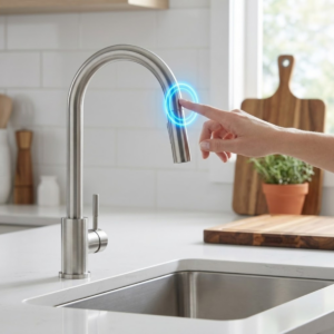 Torneira Cozinha Gourmet Touch Sensível Ao Toque Escovada