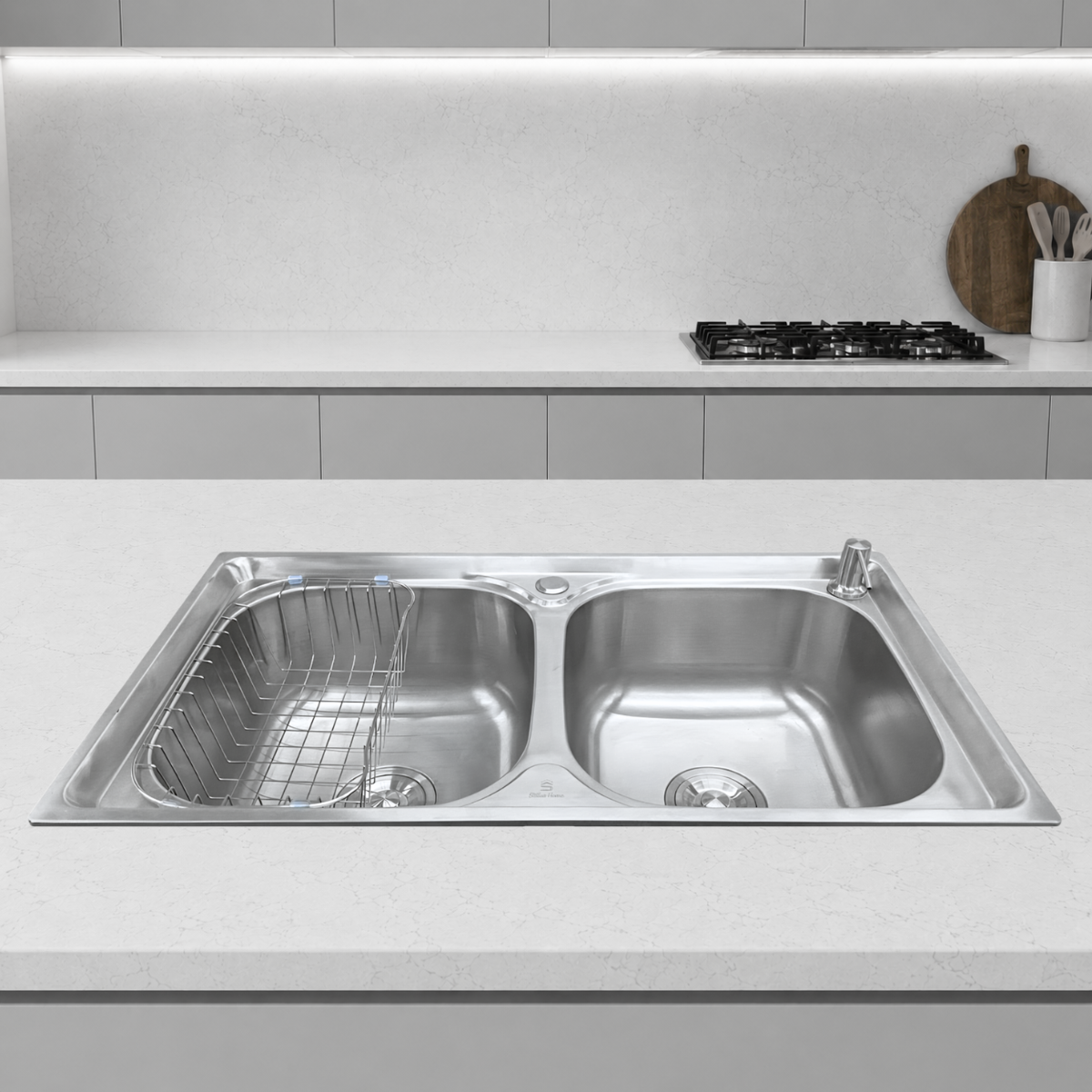 Cuba Cozinha Gourmet 78x43 Aço inox 201 - Imagem 2