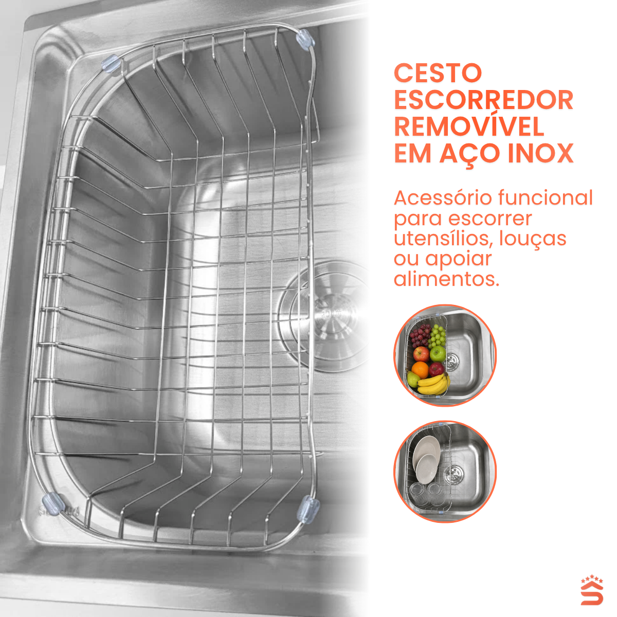 Cuba Cozinha Gourmet 78x43 Aço inox 304 - Imagem 4