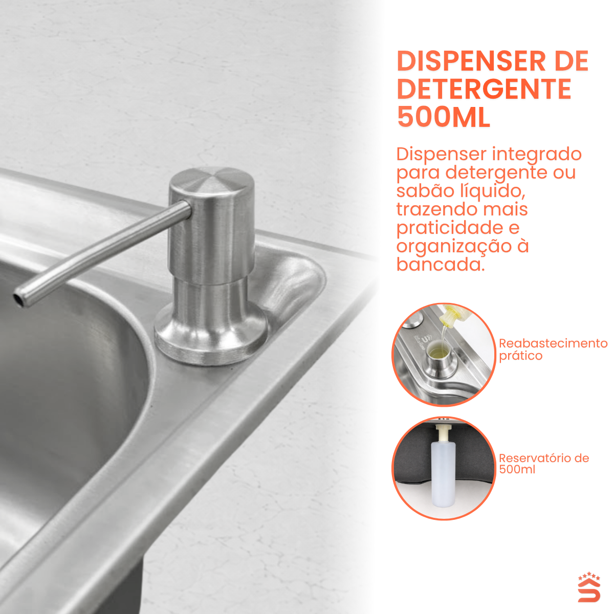 Cuba Cozinha Gourmet 78x43 Aço inox 304 - Imagem 5