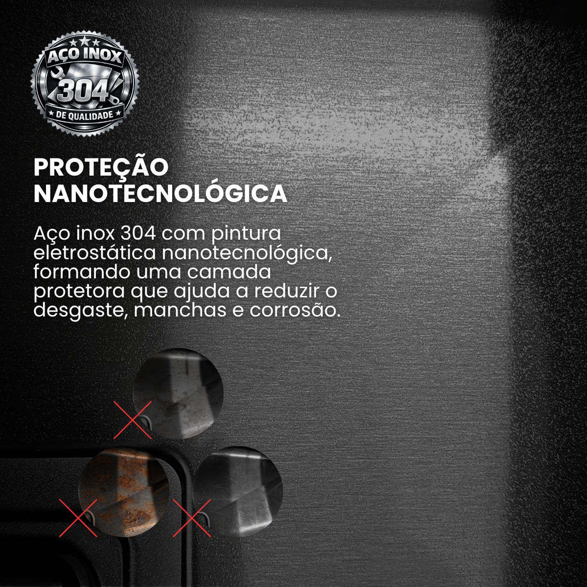 Cuba Gourmet Quadrada Aço Inox 304 Preta Com Acessórios 78X43cm - Imagem 8