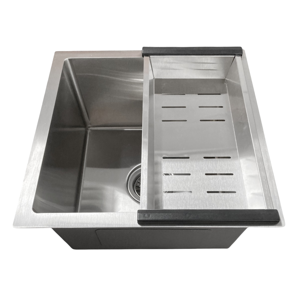 Cuba Gourmet Quadrada Aço Inox 304 Escovada 44x44 Acessórios - Imagem 3