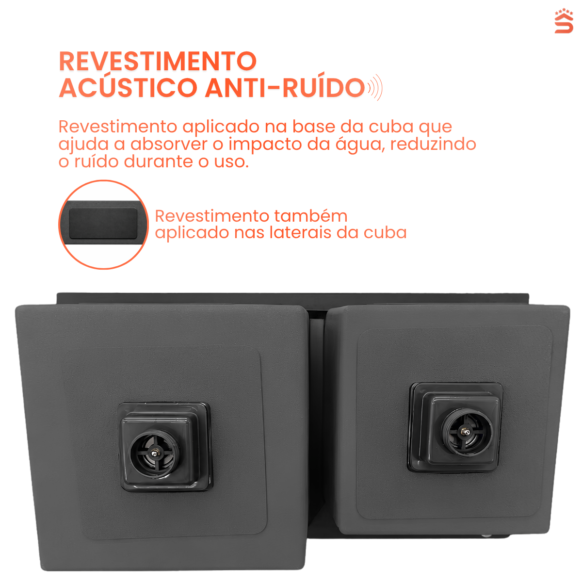 Cuba Gourmet Quadrada Aço Inox 304 Escovada Com Acessórios 78X43cm - Imagem 6