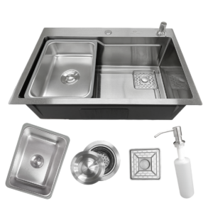 Cuba Gourmet Quadrada Aço Inox 304 68x45 Acessórios Grafite