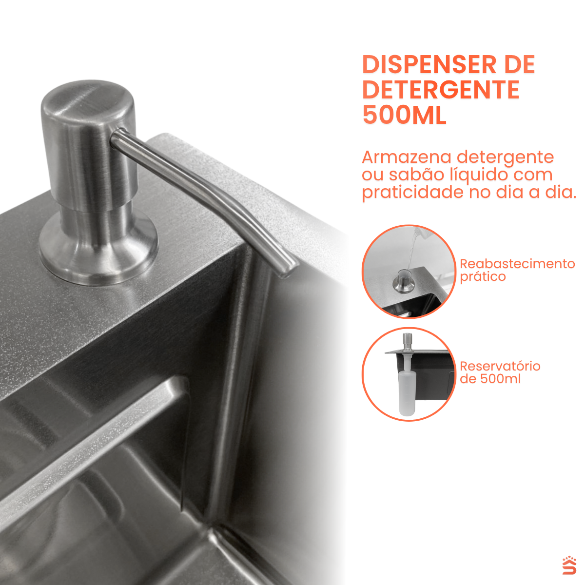 Cuba Gourmet Quadrada Aço Inox 304 68x45 Acessórios Grafite - Imagem 5