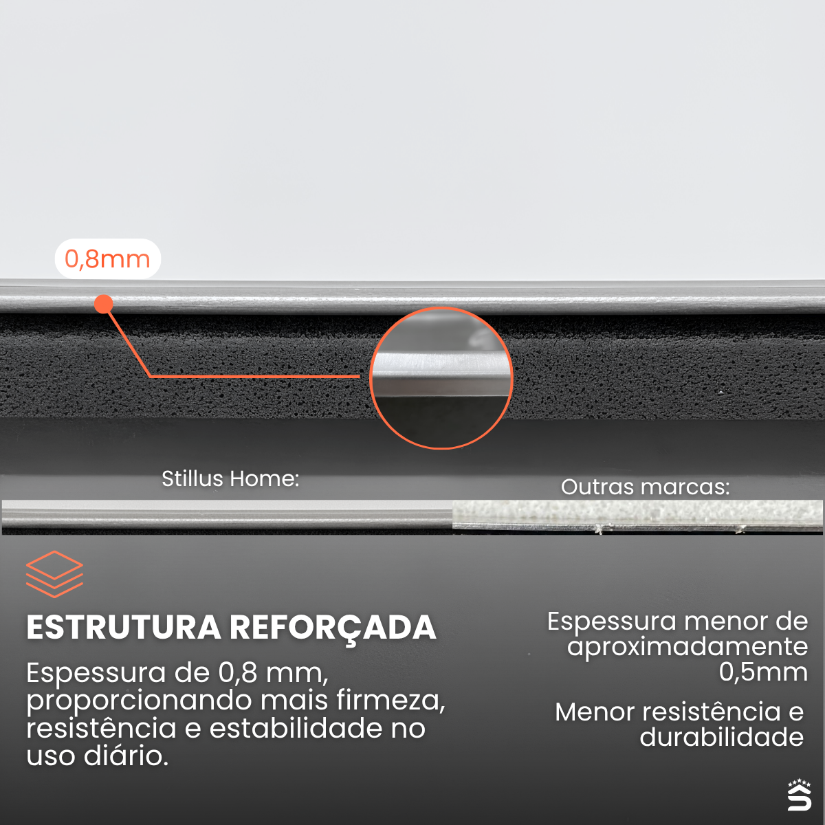 Cuba Cozinha Gourmet 60x42 Aço inox 201 - Imagem 11