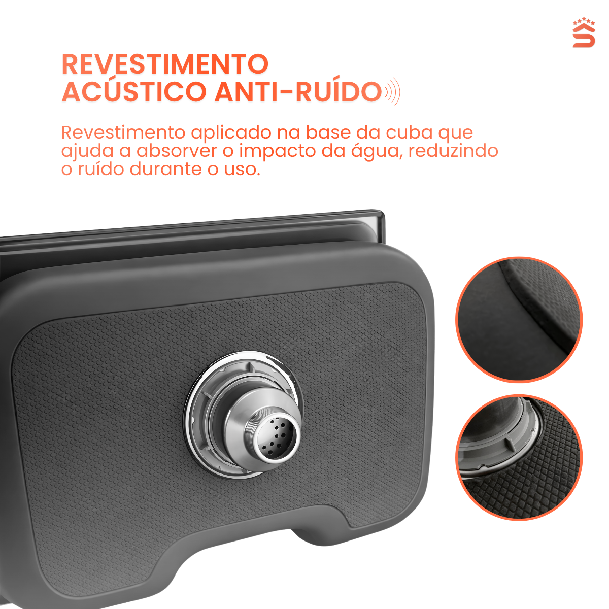 Cuba Cozinha Gourmet 60x42 Aço inox 201 - Imagem 6
