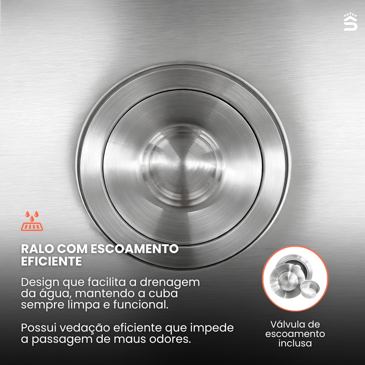 Cuba Cozinha Gourmet 60x42 Aço inox 201 - Imagem 9