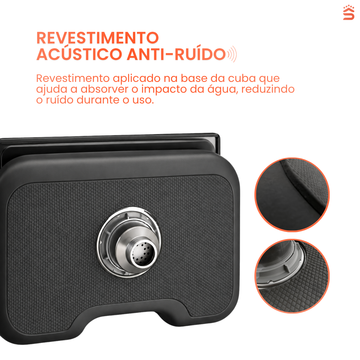 Cuba Cozinha Gourmet 50x40 Aço inox 201 - Imagem 7
