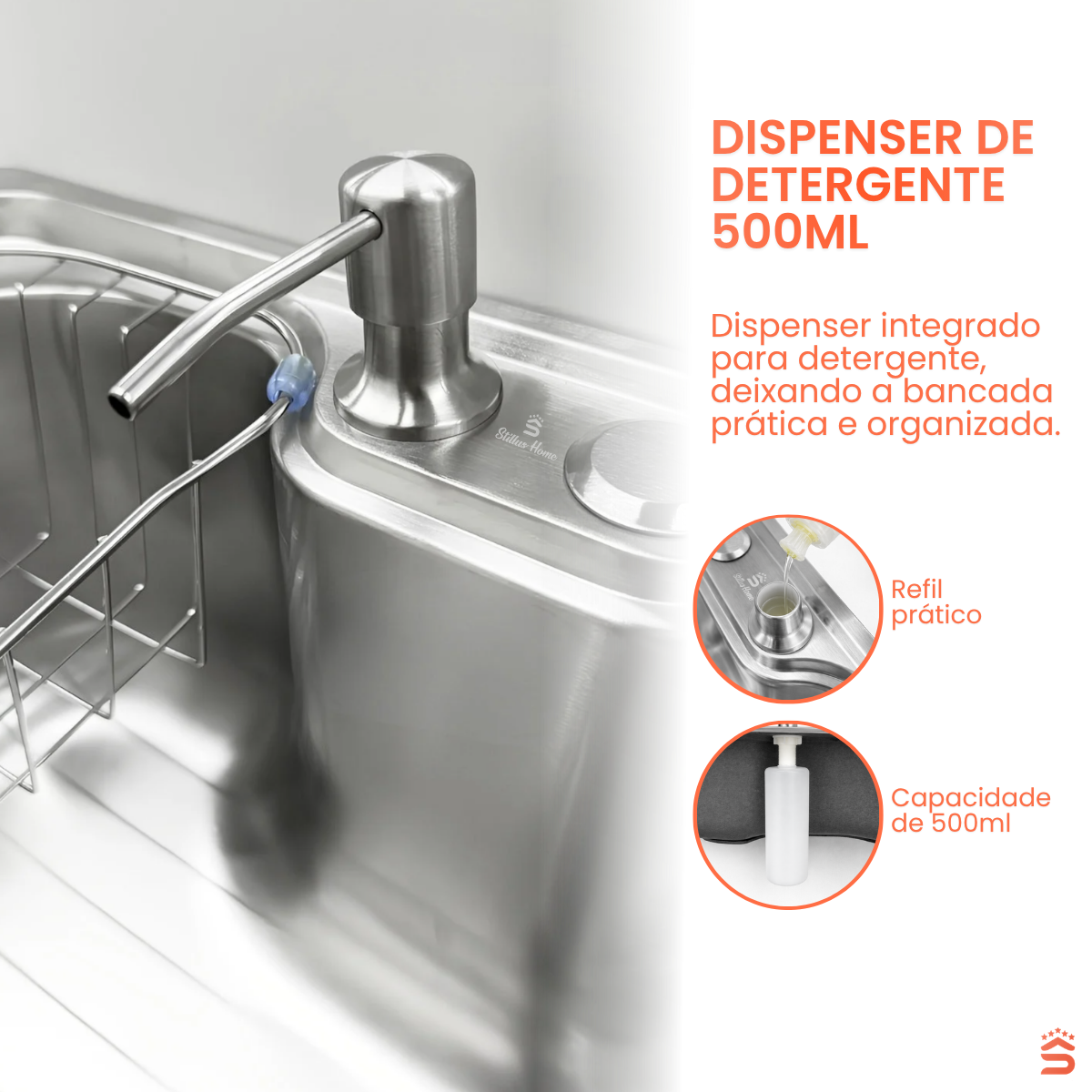 Cuba Cozinha Gourmet 50x40 Aço inox 201 - Imagem 5