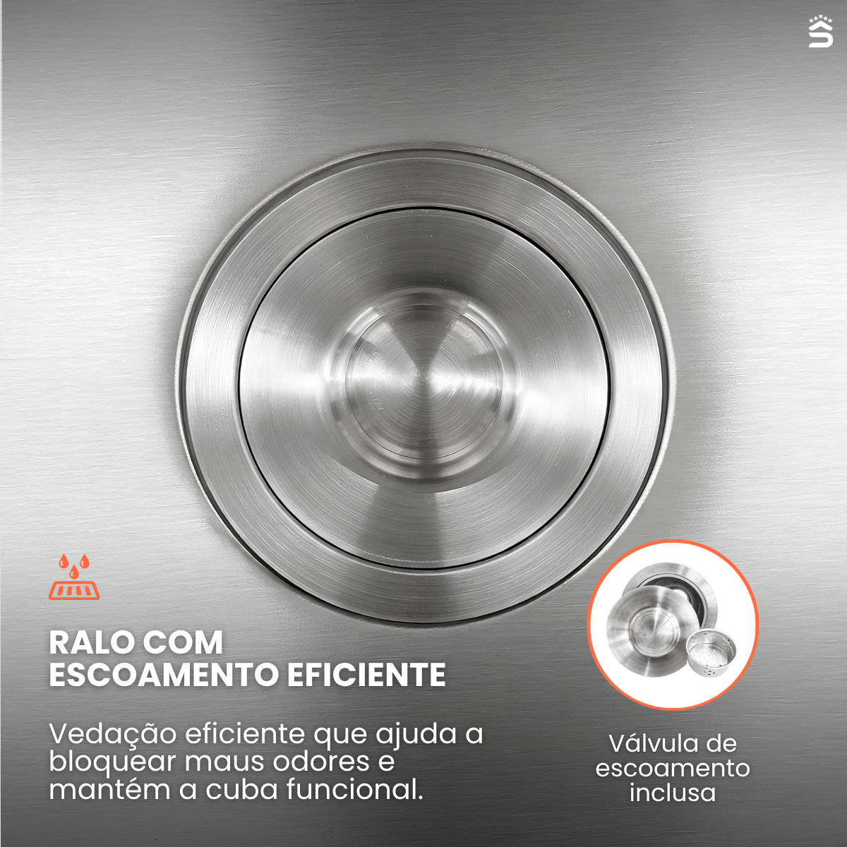 Cuba Cozinha Gourmet 50x40 Aço inox 201 - Imagem 9